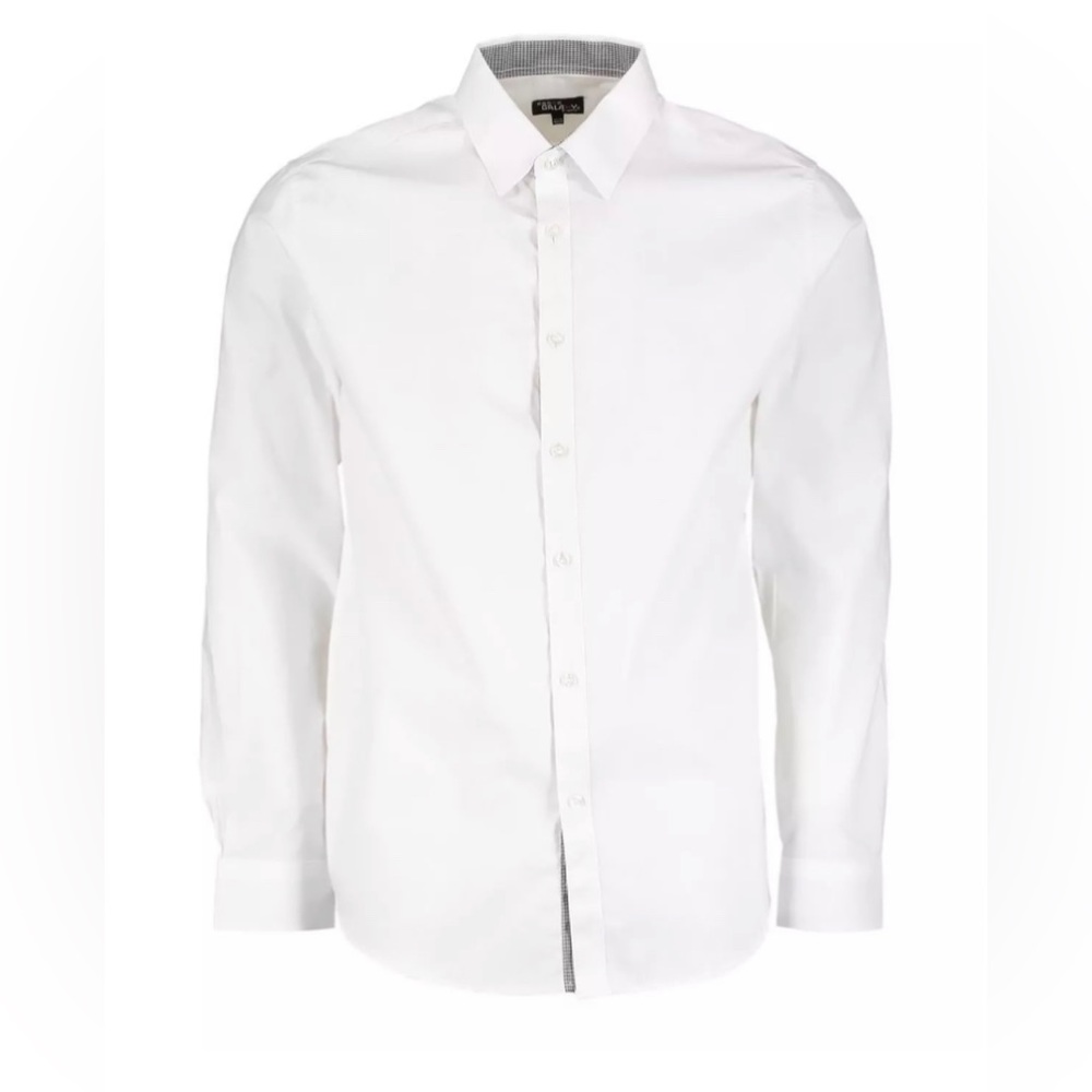 Galaxy by Harvic White Slim Fit Dress Shirt
